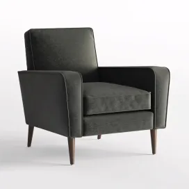Crate barrel torino velvet chair